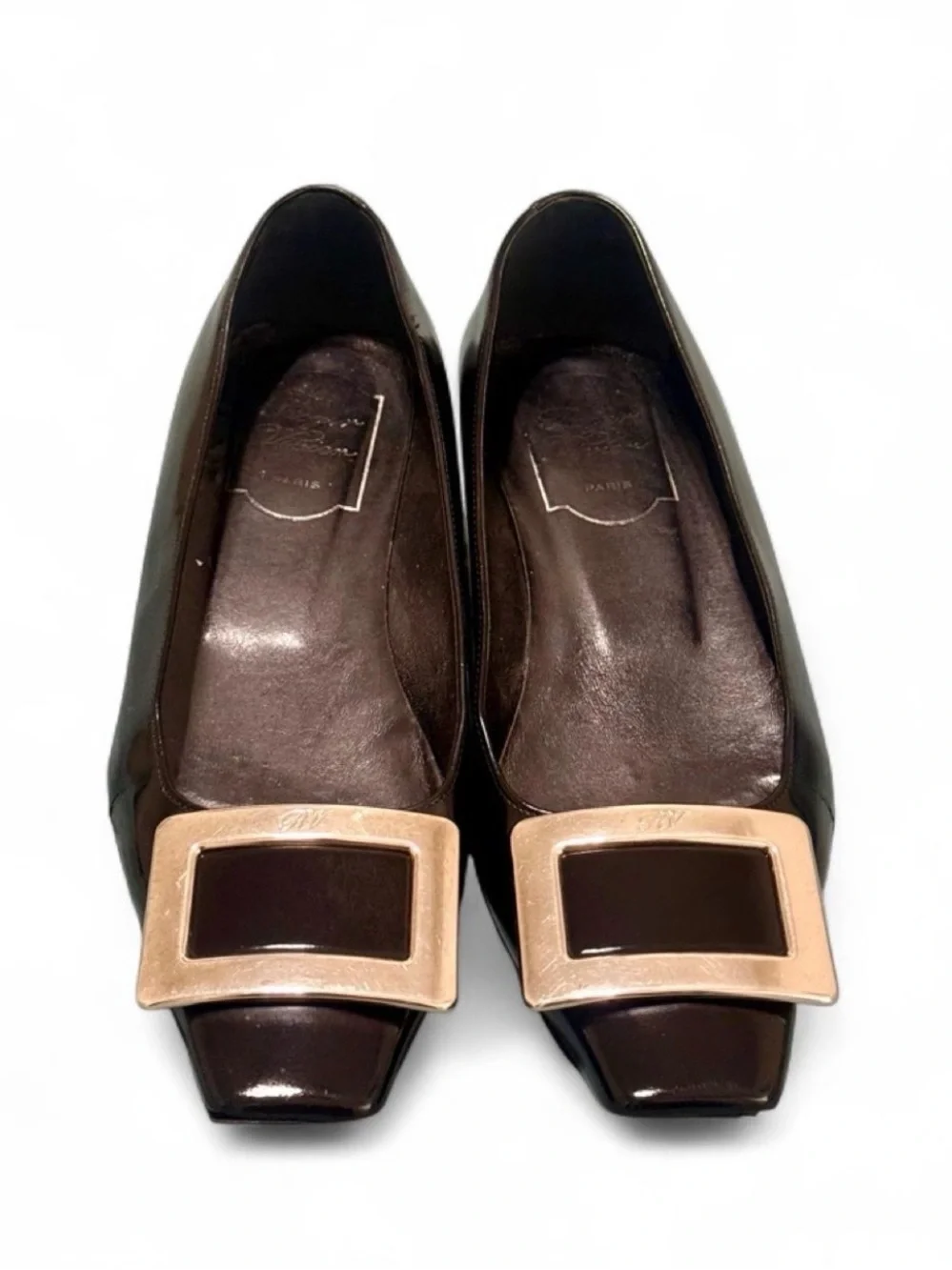 Roger Vivier Belle Vivier Vintage Patent Leather Flats – Size 36 (US 6)